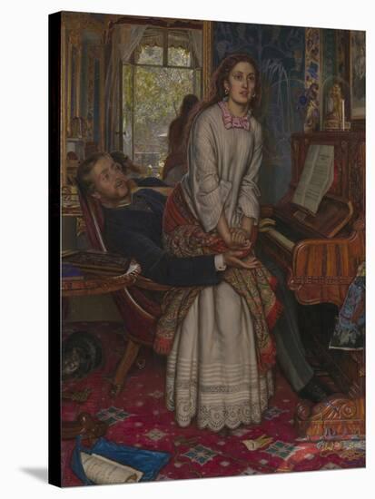 The Awakening Conscience-William Holman Hunt-Stretched Canvas