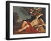 The Awakening of Saint Jerome, 1841 (Oil on Canvas)-Gustave Courbet-Framed Giclee Print