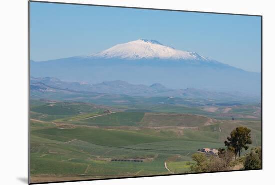 The Awe Inspiring Mount Etna, UNESCO World Heritage Site and Europe's Tallest Active Volcano-Martin Child-Mounted Photographic Print