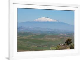 The Awe Inspiring Mount Etna, UNESCO World Heritage Site and Europe's Tallest Active Volcano-Martin Child-Framed Photographic Print