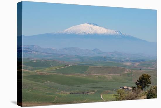 The Awe Inspiring Mount Etna, UNESCO World Heritage Site and Europe's Tallest Active Volcano-Martin Child-Stretched Canvas