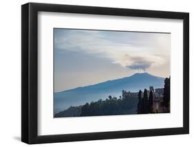 The Awe Inspiring Mount Etna, UNESCO World Heritage Site and Europe's Tallest Active Volcano-Martin Child-Framed Photographic Print