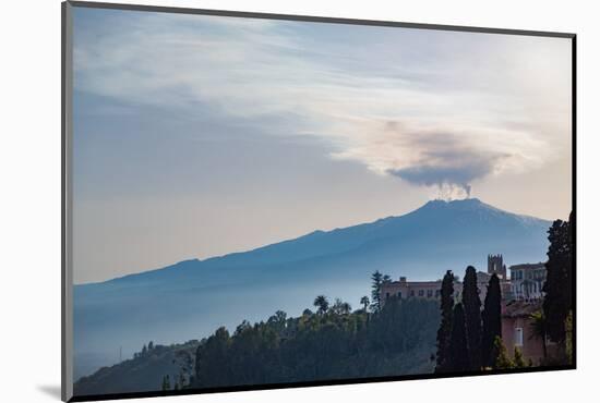 The Awe Inspiring Mount Etna, UNESCO World Heritage Site and Europe's Tallest Active Volcano-Martin Child-Mounted Photographic Print