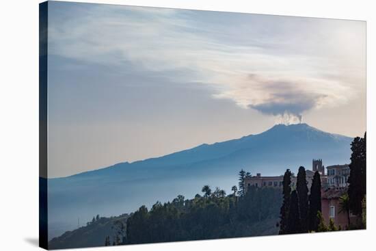 The Awe Inspiring Mount Etna, UNESCO World Heritage Site and Europe's Tallest Active Volcano-Martin Child-Stretched Canvas