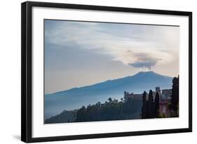 The Awe Inspiring Mount Etna, UNESCO World Heritage Site and Europe's Tallest Active Volcano-Martin Child-Framed Photographic Print