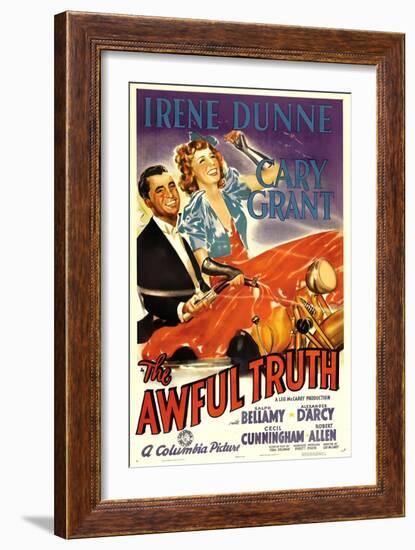 The Awful Truth, Cary Grant, Irene Dunne, 1937-null-Framed Art Print