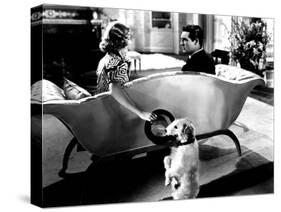 The Awful Truth, Irene Dunne, Asta, Cary Grant, 1937-null-Stretched Canvas