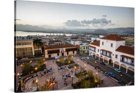 The Ayuntamiento Building at Parque Cespedes, Santiago De Cuba, Cuba, West Indies, Caribbean-Yadid Levy-Stretched Canvas