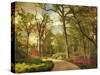 The Azalea Garden-Jessica Jenney-Stretched Canvas