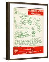 The B&O: the Railroad with a Heart-null-Framed Giclee Print