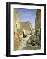 The Bab-El-Gharbi Road, Laghouat, 1859-Eugene Fromentin-Framed Giclee Print