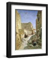 The Bab-El-Gharbi Road, Laghouat, 1859-Eugene Fromentin-Framed Giclee Print