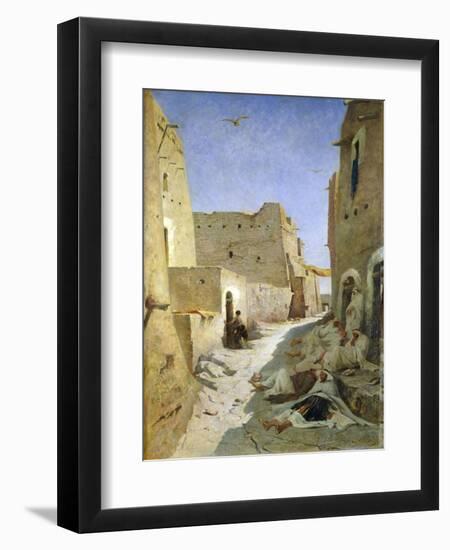 The Bab-El-Gharbi Road, Laghouat, 1859-Eugene Fromentin-Framed Giclee Print