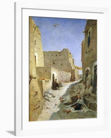 The Bab-El-Gharbi Road, Laghouat, 1859-Eugene Fromentin-Framed Giclee Print