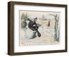 The Baba Yaga Chases the Girl in a Pestle-Edouard Zier-Framed Art Print