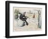The Baba Yaga Chases the Girl in a Pestle-Edouard Zier-Framed Art Print