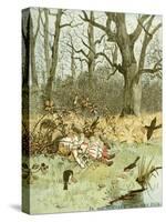 The Babes in the Wood-Randolph Caldecott-Stretched Canvas