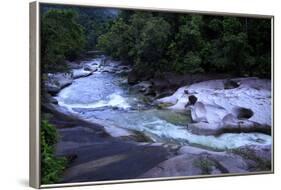 The Babinda Boulders Is a Fast-Flowing River Surrounded by Smooth Boulders, Queensland, Australia-Paul Dymond-Framed Photographic Print