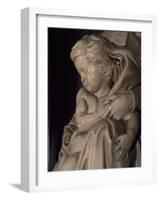The Baby Jesus, Detail from Madonna and Child-Michelangelo Buonarroti-Framed Giclee Print