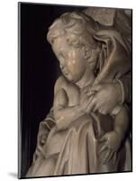 The Baby Jesus, Detail from Madonna and Child-Michelangelo Buonarroti-Mounted Giclee Print