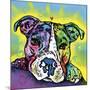 The Baby Pit Bull, Dogs, Pets, Animals,Baby, Pit bulls, Yellow glow, Star burst, Rays, white snout-Russo Dean-Mounted Giclee Print