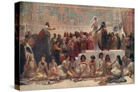 The Babylonian Marriage Market-Edwin Long-Stretched Canvas