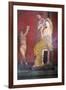 The Baccantis before the Feast in the Triclinium in the Villa Dei Misteri, Pompeii, Campania, Italy-Oliviero Olivieri-Framed Photographic Print