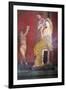 The Baccantis before the Feast in the Triclinium in the Villa Dei Misteri, Pompeii, Campania, Italy-Oliviero Olivieri-Framed Photographic Print