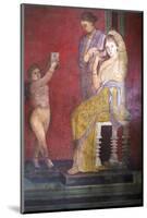 The Baccantis before the Feast in the Triclinium in the Villa Dei Misteri, Pompeii, Campania, Italy-Oliviero Olivieri-Mounted Photographic Print