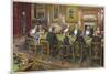The Baccarat Scandal at Tranby Croft-null-Mounted Premium Giclee Print
