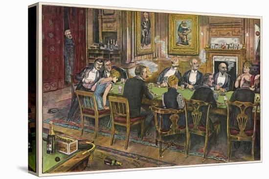 The Baccarat Scandal at Tranby Croft-null-Stretched Canvas