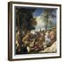 The Bacchanal of the Andrians, 1523-1526-Titian (Tiziano Vecelli)-Framed Giclee Print