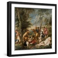 The Bacchanal of the Andrians-Peter Paul Rubens-Framed Giclee Print