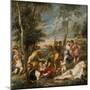 The Bacchanal of the Andrians-Peter Paul Rubens-Mounted Giclee Print