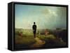 The Bachelor-Carl Spitzweg-Framed Stretched Canvas