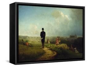 The Bachelor-Carl Spitzweg-Framed Stretched Canvas