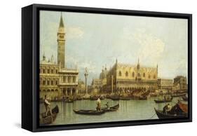 The Bacino di S. Marco, Venice, from the Piazzetta-Canaletto Giovanni Antonio Canal-Framed Stretched Canvas