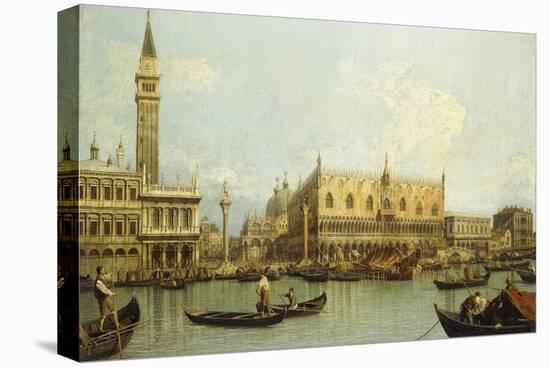 The Bacino di S. Marco, Venice, from the Piazzetta-Canaletto Giovanni Antonio Canal-Stretched Canvas