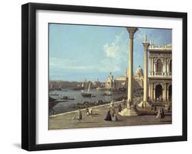 The Bacino Di San Marco and the Church of Santa Maria Della Salute, Venice, from the Piazzetta-Bernardo Bellotto-Framed Giclee Print