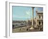 The Bacino Di San Marco and the Church of Santa Maria Della Salute, Venice, from the Piazzetta-Bernardo Bellotto-Framed Giclee Print