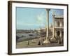 The Bacino Di San Marco and the Church of Santa Maria Della Salute, Venice, from the Piazzetta-Bernardo Bellotto-Framed Giclee Print