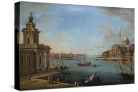 The Bacino Di San Marco, Venice, Looking East, with the Church of San Giorgio Maggiore, and the…-Antonio Joli-Stretched Canvas
