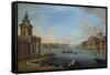 The Bacino Di San Marco, Venice, Looking East, with the Church of San Giorgio Maggiore, and the…-Antonio Joli-Framed Stretched Canvas