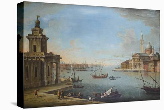 The Bacino Di San Marco, Venice, Looking East, with the Church of San Giorgio Maggiore-Antonio Joli-Stretched Canvas