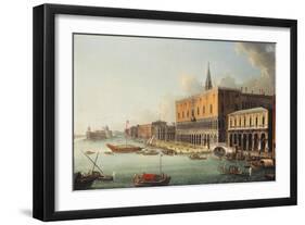 The Bacino Di San Marco, Venice, Looking West, C.1740s-Antonio Joli-Framed Giclee Print