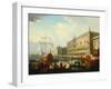 The Bacino Di San Marco, Venice, with the Carnival-Joseph F. Ellis-Framed Giclee Print