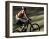 The Back of a Mountain Biker, Mt. Bike-Michael Brown-Framed Photographic Print