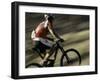 The Back of a Mountain Biker, Mt. Bike-Michael Brown-Framed Photographic Print