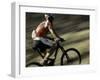 The Back of a Mountain Biker, Mt. Bike-Michael Brown-Framed Photographic Print