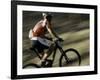 The Back of a Mountain Biker, Mt. Bike-Michael Brown-Framed Photographic Print